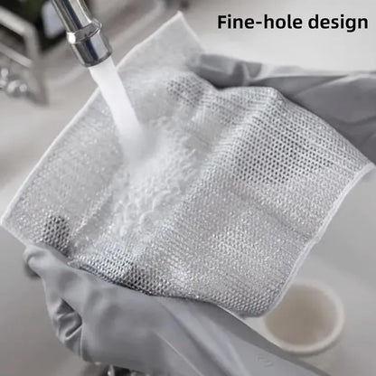 Set 5 Paños de Fibra Metálica Multiusos