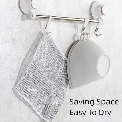 Set 5 Paños de Fibra Metálica Multiusos